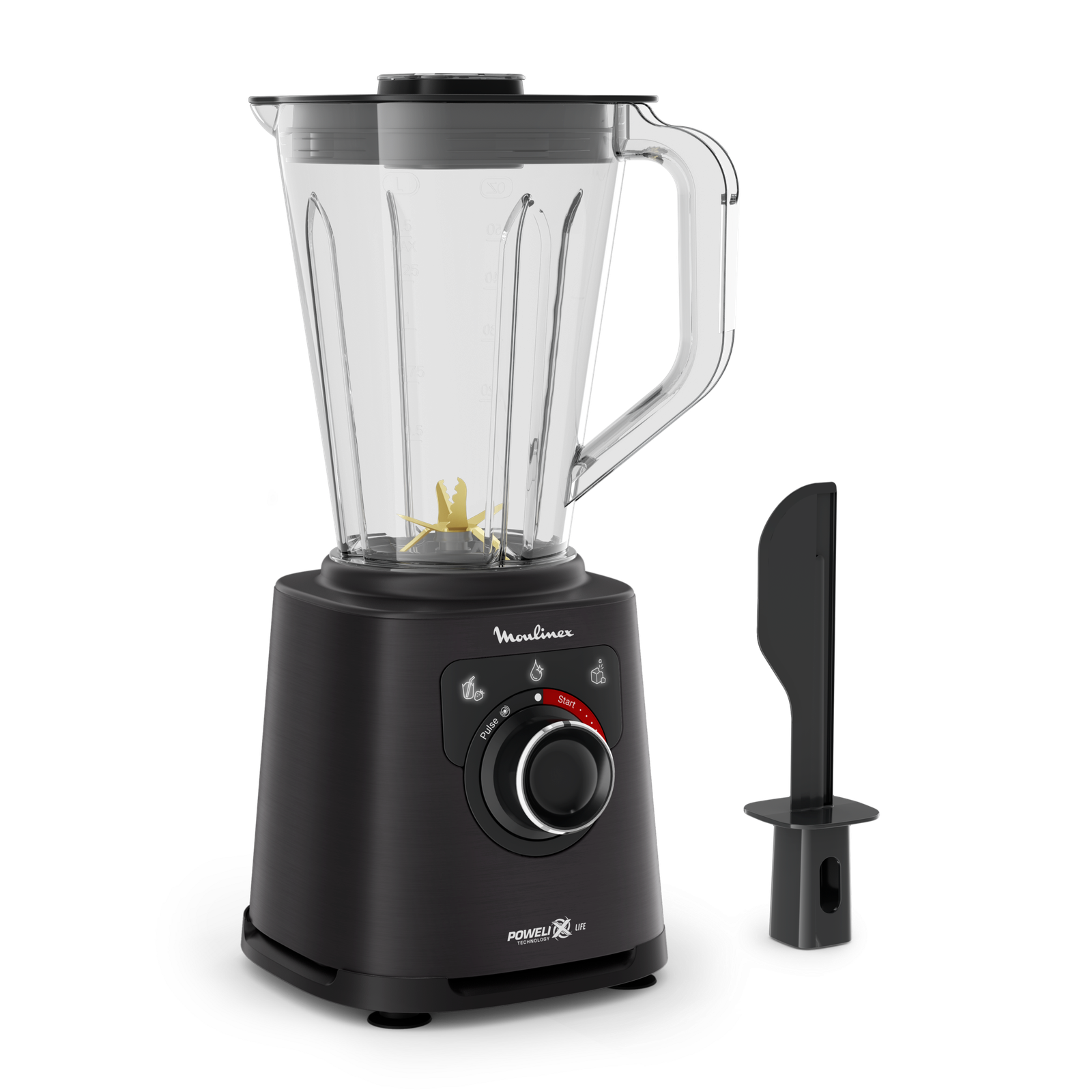 Moulinex PerfectMix+ Blender haute vitesse – 1.200W – 15 vitesses – 2,0L LM88A810